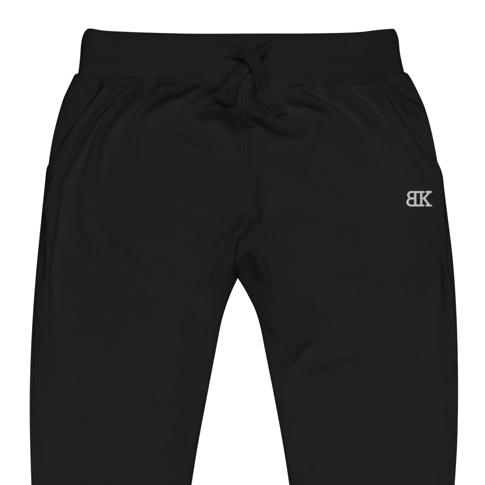 BK Unisex Fleece Sweatpants w/White Logo
